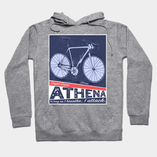 Athena - cycling team spirit Hoodie by Darkside Labs